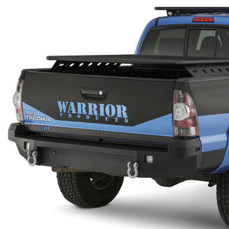 Warrior® - Full Width Black Powder Coated Rear HD Bumper