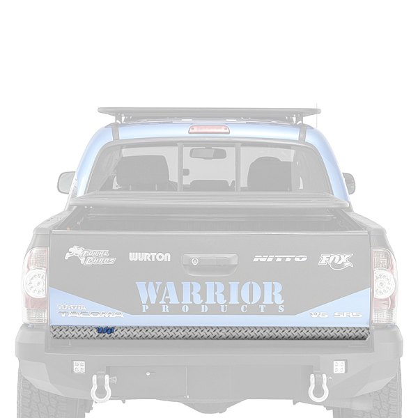 Warrior® - Diamond Plate Aluminum Lower Tailgate Cover