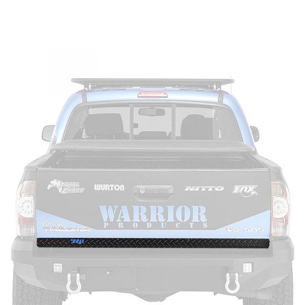 Warrior® - Black Diamond Plate Aluminum Lower Tailgate Cover