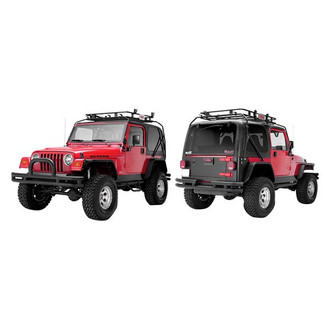 Warrior® - Full Width Black Powder Coated Rear Tubular Bumper