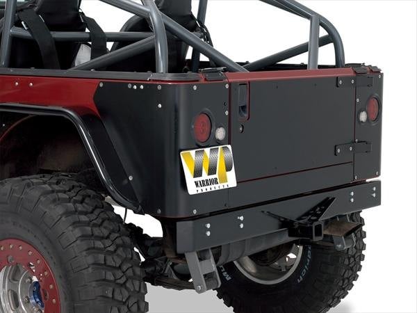 Warrior® 510 - Full Width Black Rear HD Bumper with Class III Receiver ...