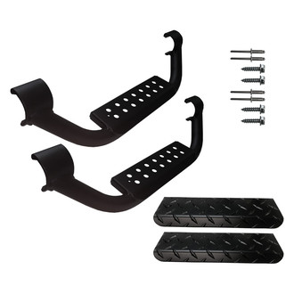 Warrior® - 3" Black Drop Steps for 3" Knight Guard™ Nerf Bars