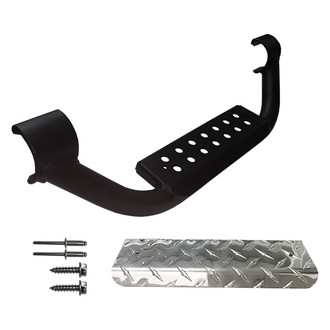 Warrior® - 3" Silver Drop Steps for 2" Knight Guard™ Nerf Bars