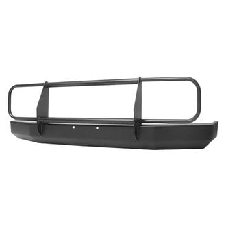 Warrior® - Rock Crawler Full Width Black Powder Coated Front HD Bumper with Grille Guard