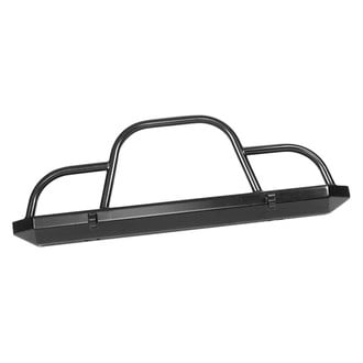 Warrior® - Rock Crawler Full Width Black Powder Coated Front HD Bumper with Grille Guard