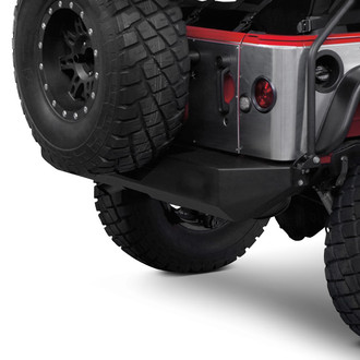 Warrior® - Rock Crawler Full Width Black Powder Coated Rear HD Bumper