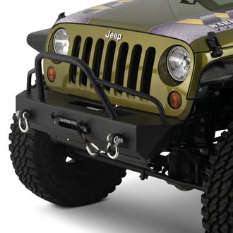 Warrior® - Stubby Front Winch HD Bumper with Pre-Runner Guard
