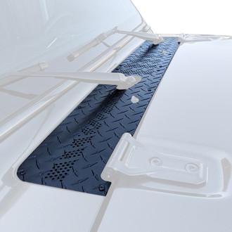 Warrior® - Black Diamond Plate Center Hood Cowling Cover with Nozzle