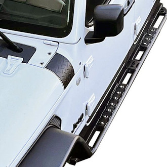 Warrior® - Bolt-On Black Side Steps