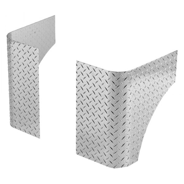 Warrior® - Diamond Plate Aluminum Rear Corners w/o Cut Out