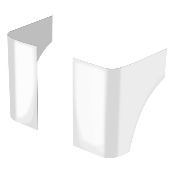 Warrior® - Polished Aluminum Rear Corners w/o Fender Cut Out