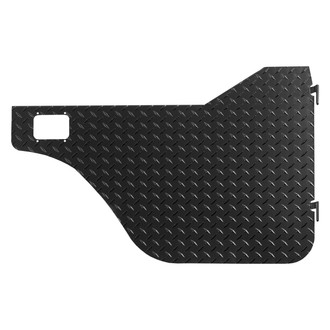 Warrior® - Black Diamond Plate Half Doors with Rotary Style Paddle