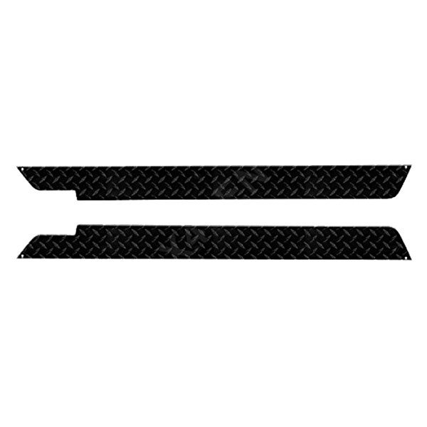 Warrior® - Black Diamond Plate Side Plates with Front Cut Out