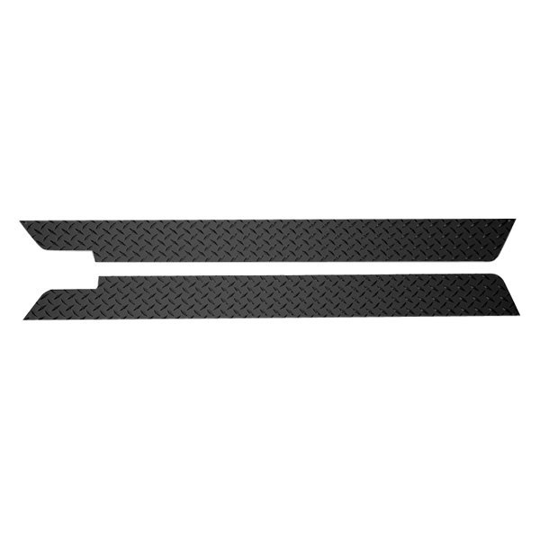 Warrior® - Black Diamond Plate Side Plates with Front Cut Out