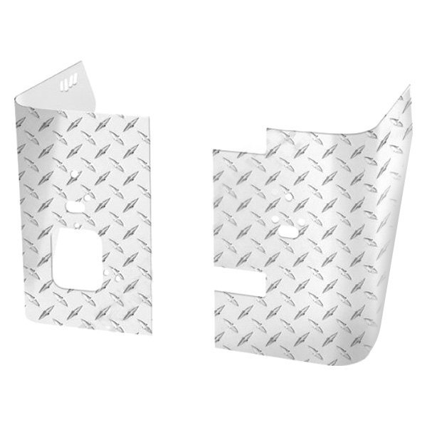 Warrior® - Diamond Plate Aluminum Rear Corners with Holes
