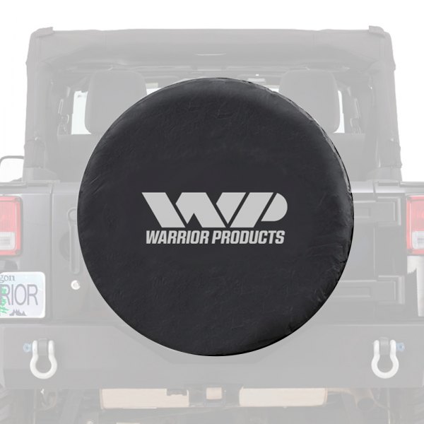 Warrior® - 33" Black Spare Tire Cover with "WP" Logo
