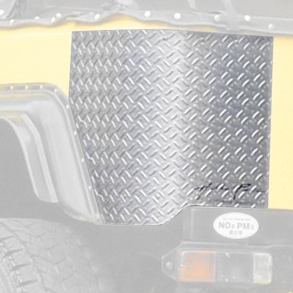 Warrior® - Diamond Plate Aluminum Rear Full Side Corners