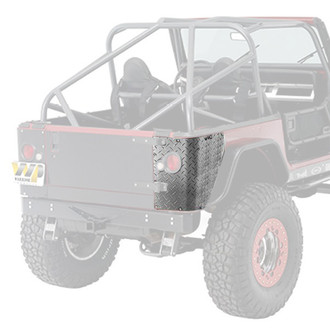 Warrior® - Diamond Plate Rear Corners with LED Cut Out