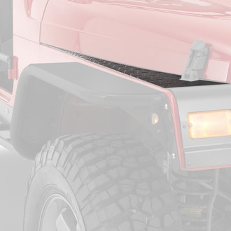 Warrior® - Black Diamond Plate Front Fender Covers