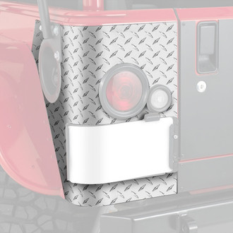 Warrior® - Diamond Plate Rear Corners with LED Cut Out