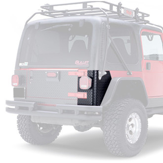 Warrior® - Black Diamond Plate Rear Corners with Holes