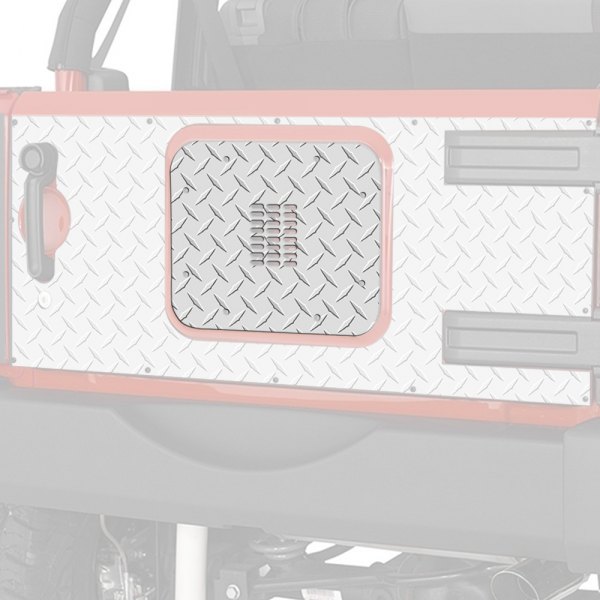 Warrior® - Diamond Plate Aluminum Inner Tailgate Cover with 3rd Brake Light Kit