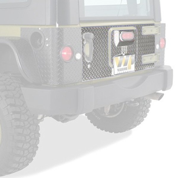 Warrior® - Diamond Plate Aluminum Outer Tailgate Cover