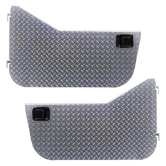Warrior® - Diamond Plate Front Half Doors with Rotary Style Paddle