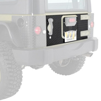 Warrior® - Black Diamond Plate Inner and Outer Tailgate Cover with Center Cover