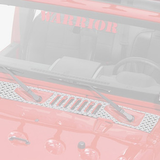 Warrior® - Diamond Plate Center Hood Cowling Cover