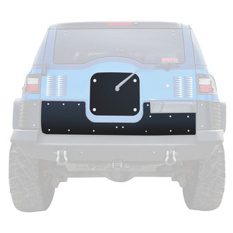 Warrior® - Smooth Black Center and Lower Tailgate Cover