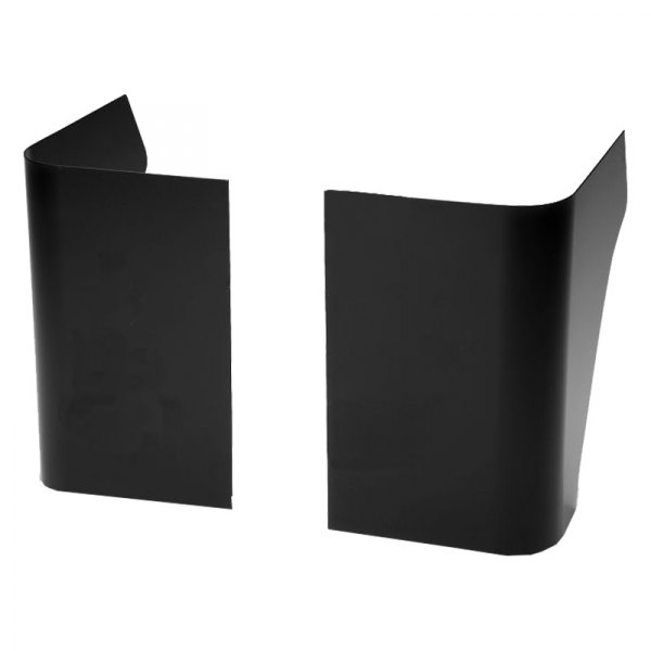 Warrior® - Smooth Black Steel Rear Corners with Fender Cut Out