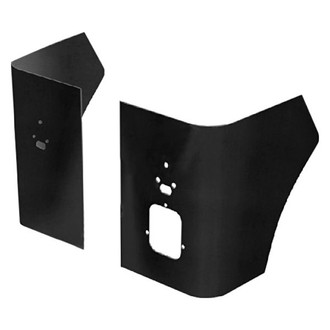 Warrior® - Smooth Black Rear Corners with Holes