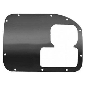 Warrior® - Smooth Black 12-Gauge Steel Shifter Bezel