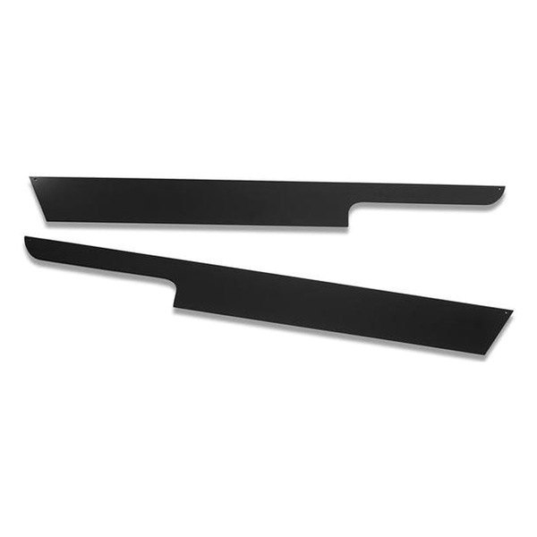 Warrior® - Smooth Black Steel Side Plates with Front Cut Out