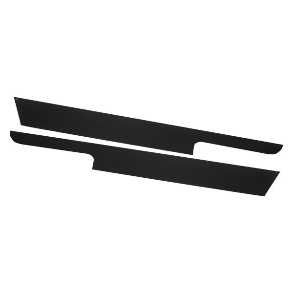 Warrior® - Smooth Black Steel Side Plates with Front Cut Out and Lip