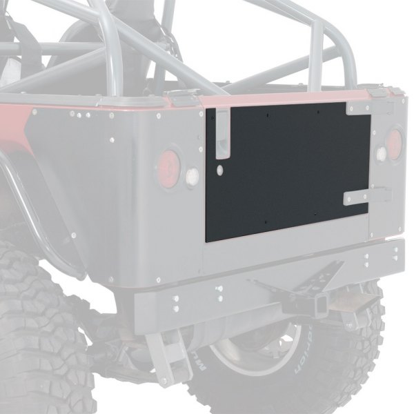 Warrior® - Smooth Black Steel Inner and Outer Tailgate Cover