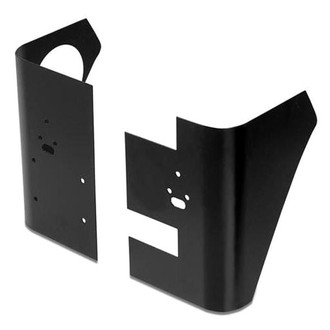 Warrior® - Smooth Black Rear Corners with Holes