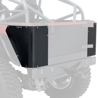 Warrior® - Smooth Black Rear Corners with Holes