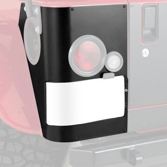 Warrior® - Smooth Black Rear Corners with LED Cut Out