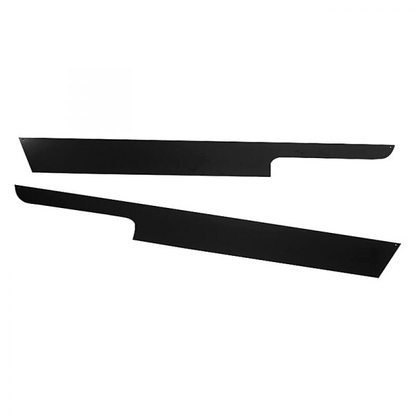 Warrior® - Smooth Black Steel Side Plates with Front Cut Out and Lip