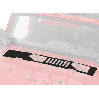 Warrior® - Smooth Black Center Hood Cowling Cover
