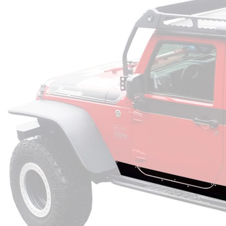 Warrior® - Smooth Black Side Plates with Front Cut Out