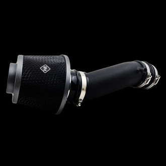 Weapon-R® - Stealth Secret Weapon Aluminum Flat Black Short Ram Air Intake System with Black Filter