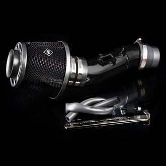 Weapon-R® - Stealth Secret Weapon Aluminum Flat Black Short Ram Air Intake System with Black Filter