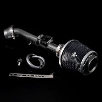 Weapon-R® - Stealth Secret Weapon Aluminum Flat Black Short Ram Air Intake System with Black Filter