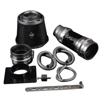 Weapon-R® - Stealth Secret Weapon Aluminum Flat Black Short Ram Air Intake System with Black Filter