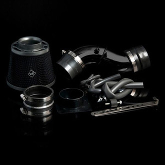 Weapon-R® - Stealth Secret Weapon Aluminum Flat Black Short Ram Air Intake System with Black Filter