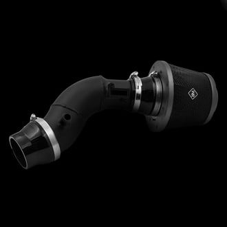 Weapon-R® - Stealth Secret Weapon Aluminum Flat Black Short Ram Air Intake System with Black Filter