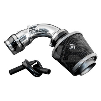 Weapon-R® - Stealth Secret Weapon Aluminum Flat Black Short Ram Air Intake System with Black Filter